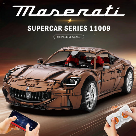 Reobrix 1:8 RC sports car building kit, 5480 pieces, remote control racing model for adults.