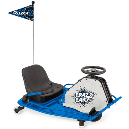 Razor Crazy Cart electric ride-on, 250W motor, drifting function, kids 9+.