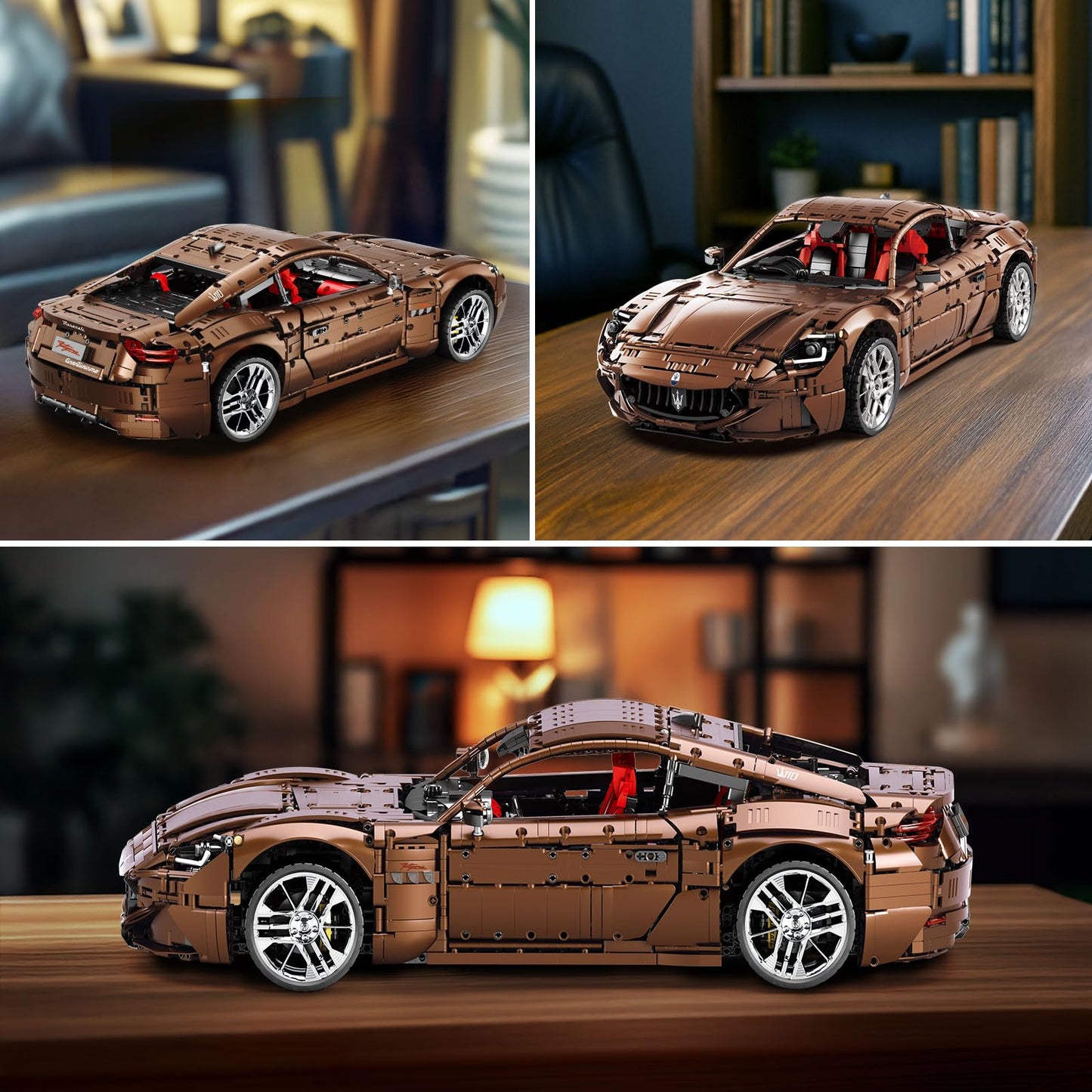 Reobrix 1:8 RC sports car building kit, 5480 pieces, remote control racing model for adults.